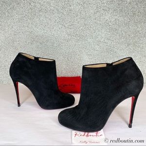 Christian Louboutin Bellissima Black Suede Booties